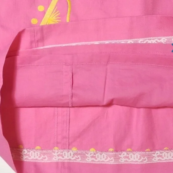 Lilly Pulitzer Bowen Hotty Pink Embroidered Strapless Dress Size 6 - Picture 7 of 13